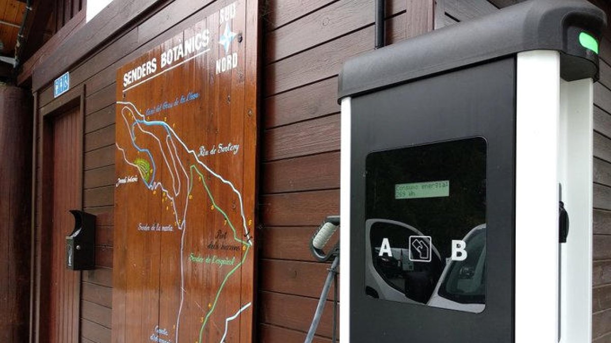 Instal·lat un carregador de cotxes elèctrics a Sorteny
