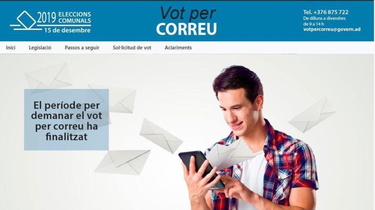 Govern rep 156 sol·licituds de vot per correu