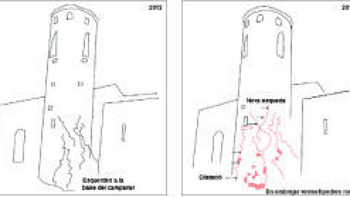 Dos estudis alertaven d'esquerdes a la torre de Sant Vicenç