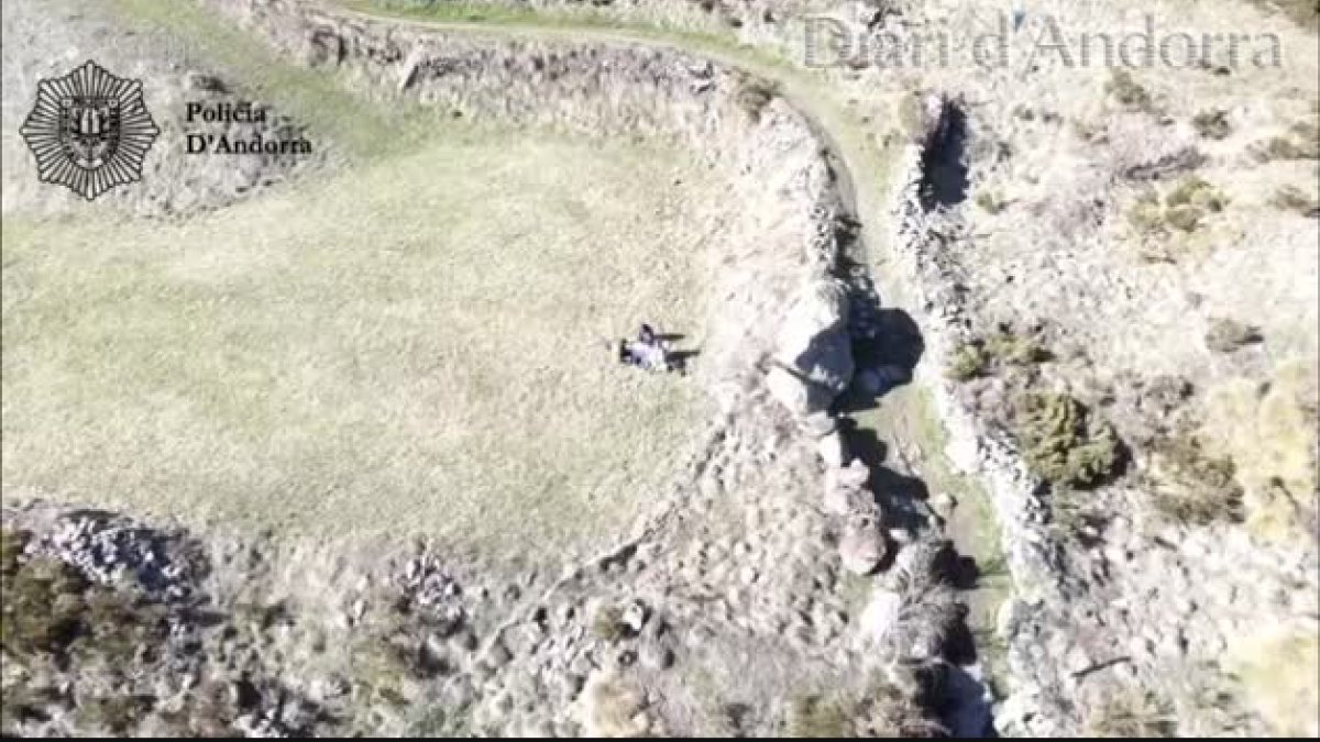 La policia també vigila amb drons