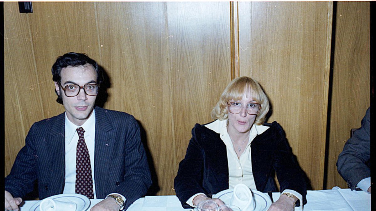 Lídia Armengol i Manel Mas van ser els impulsors de l'Institut d'Estudis Andorrans.