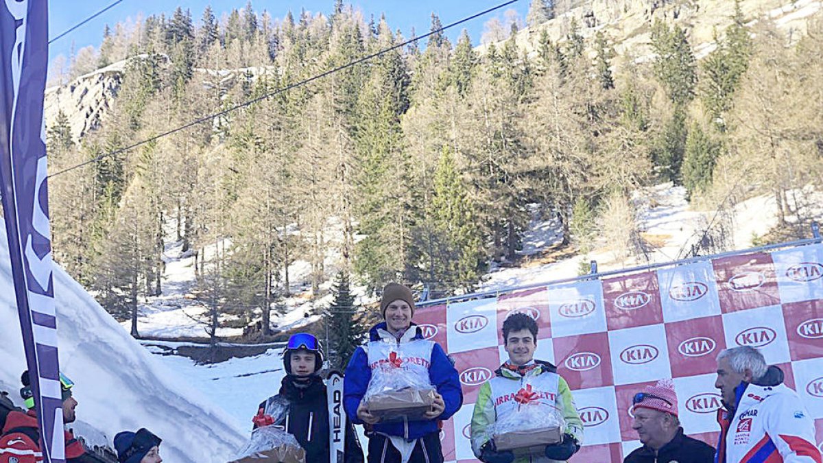 Podi de Roger Bartumeu a l'eslàlom FIS de Courmayeur