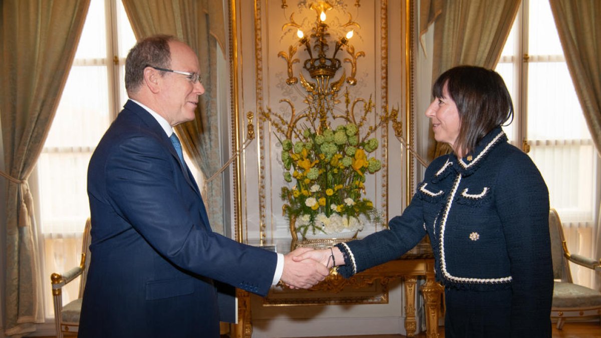 Presentació de les cartes credencials al príncep sobirà de Mònaco