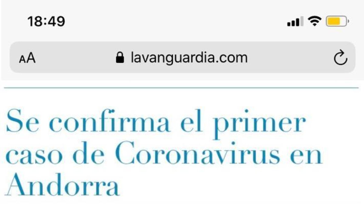 Govern alerta de notícies falses sobre el Coronavirus