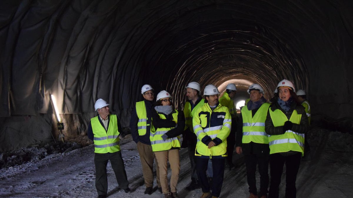 Les galeries d'evacuació de Tresponts, a la primavera