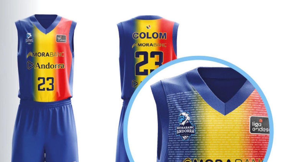 Solidaritat i pertinença a la nova samarreta del MoraBanc Andorra