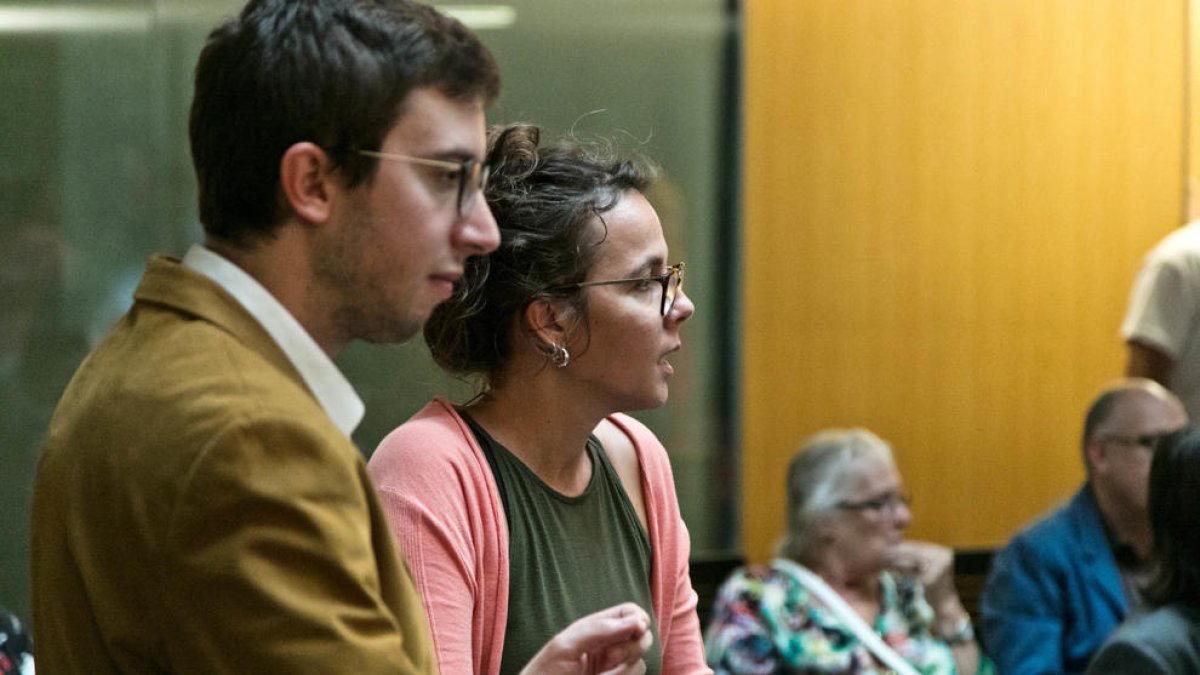 Els consellers del PS, Judith Salazar i Roger Padreny