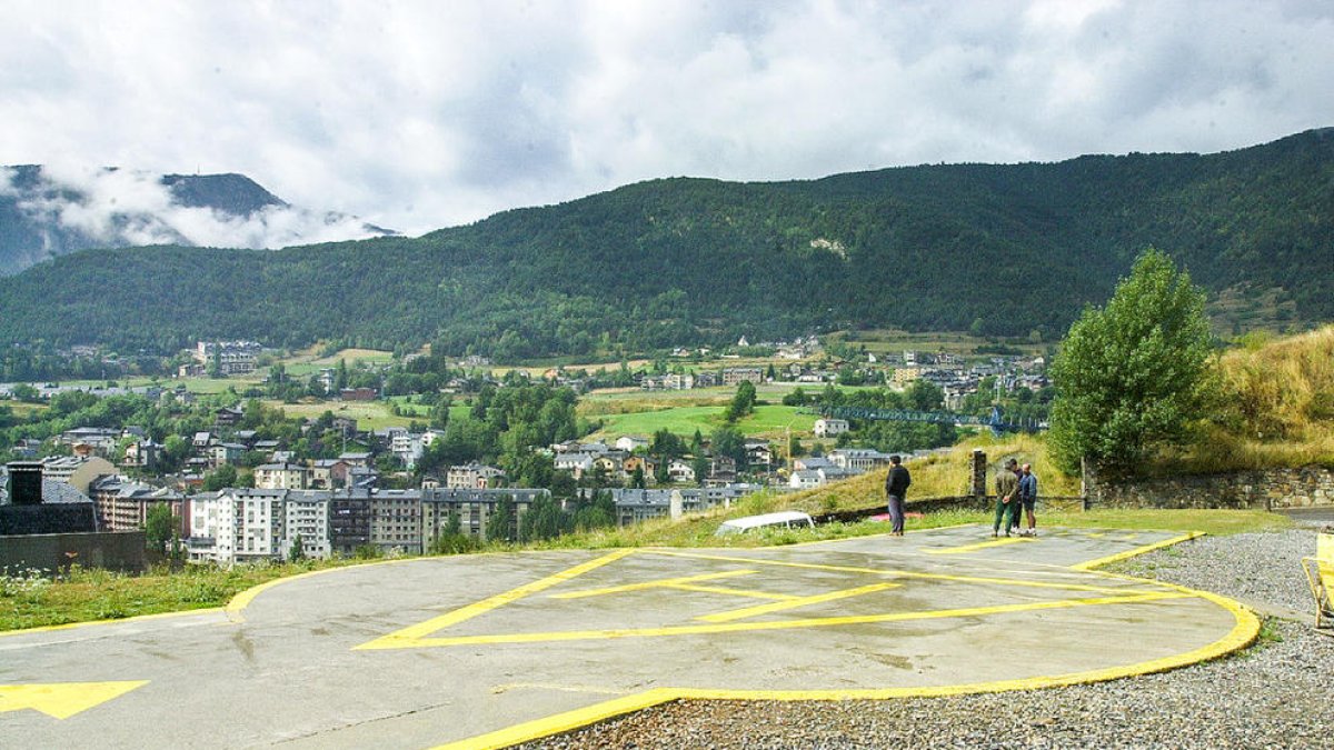 Molné es mostra  favorable a ubicar l'heliport nacional a la Massana