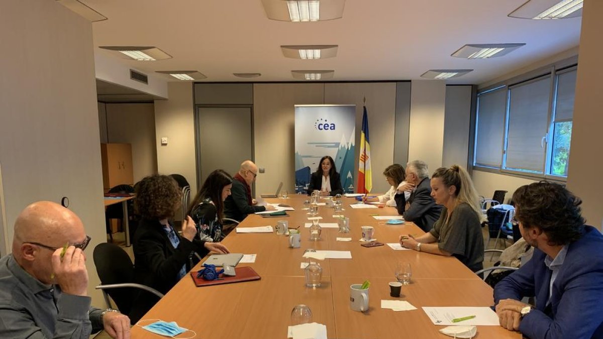 Reunió d'aquest matí del comitè de la marca Shopping Mile, Associació Eix Central