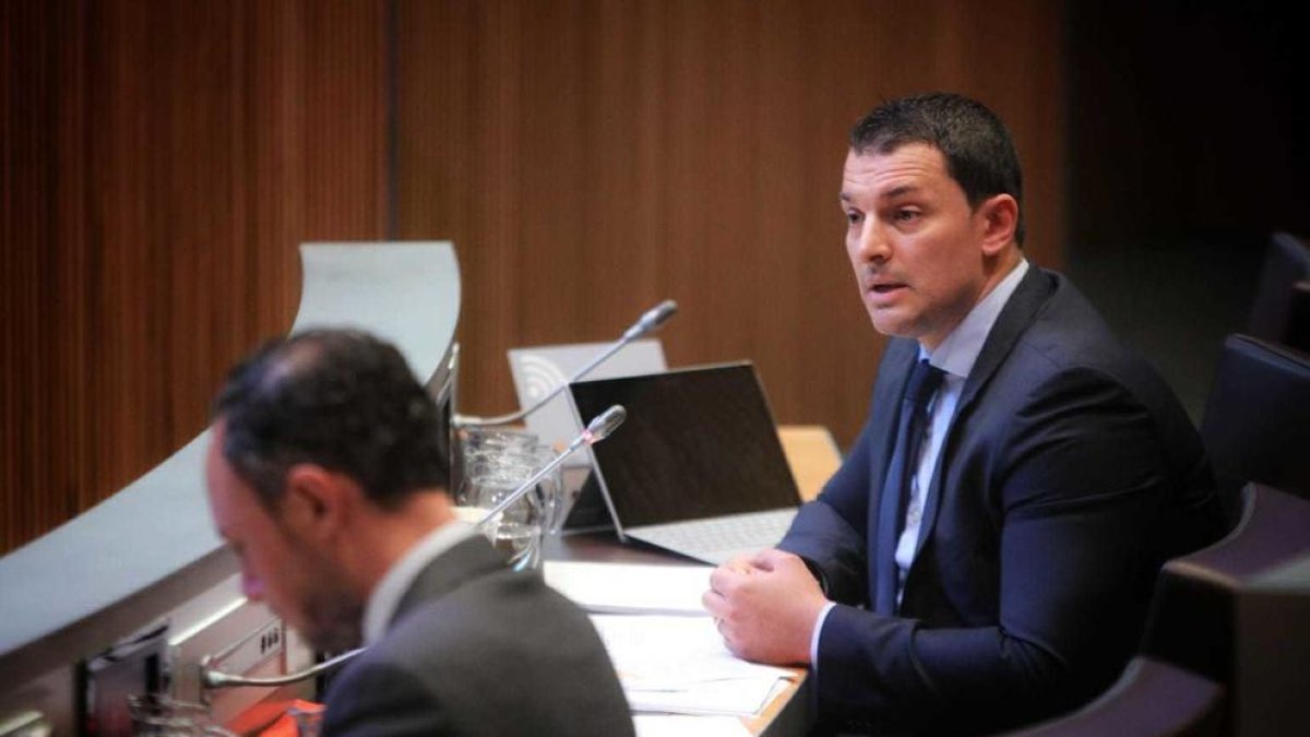Jordi Gallardo, en la sessió del Consell General d'aquesta tarda