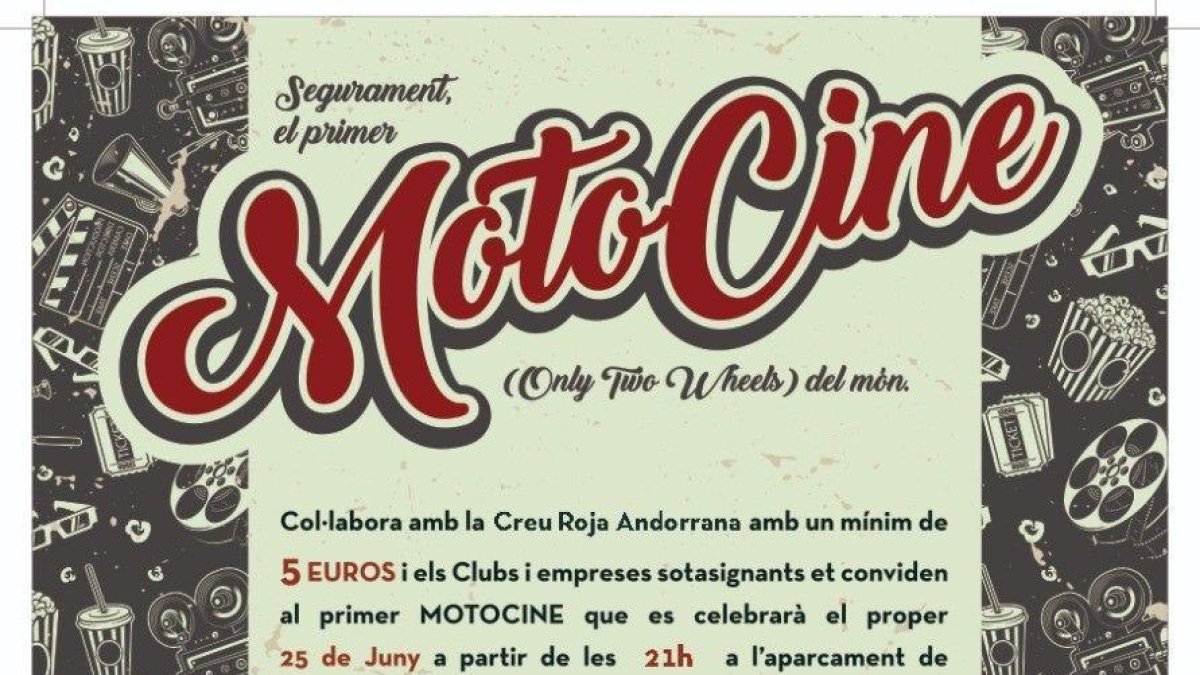 Motocine bènefic per a la Creu Roja