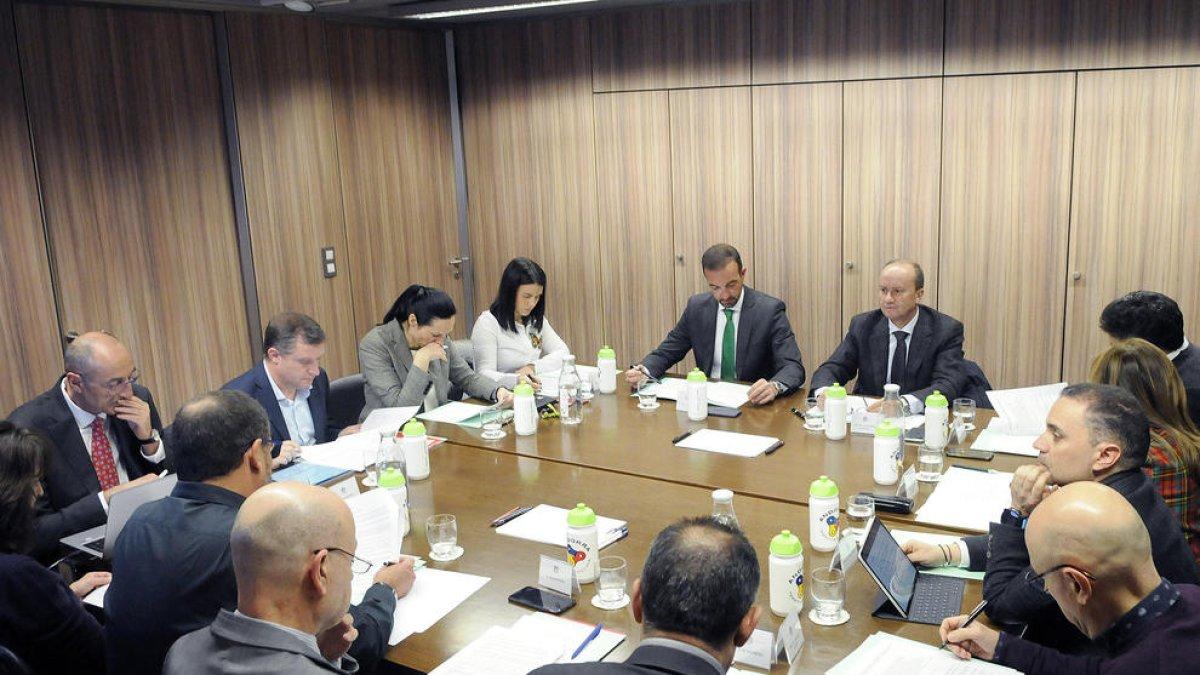 La prova pilot del carril reversible de Sant Julià per Setmana Santa
