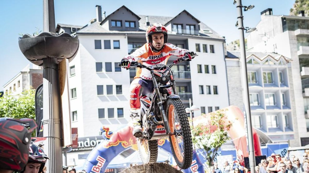 El resident Toni Bou durant la qualificació de la cita andorrana del Mundial de l'any passat