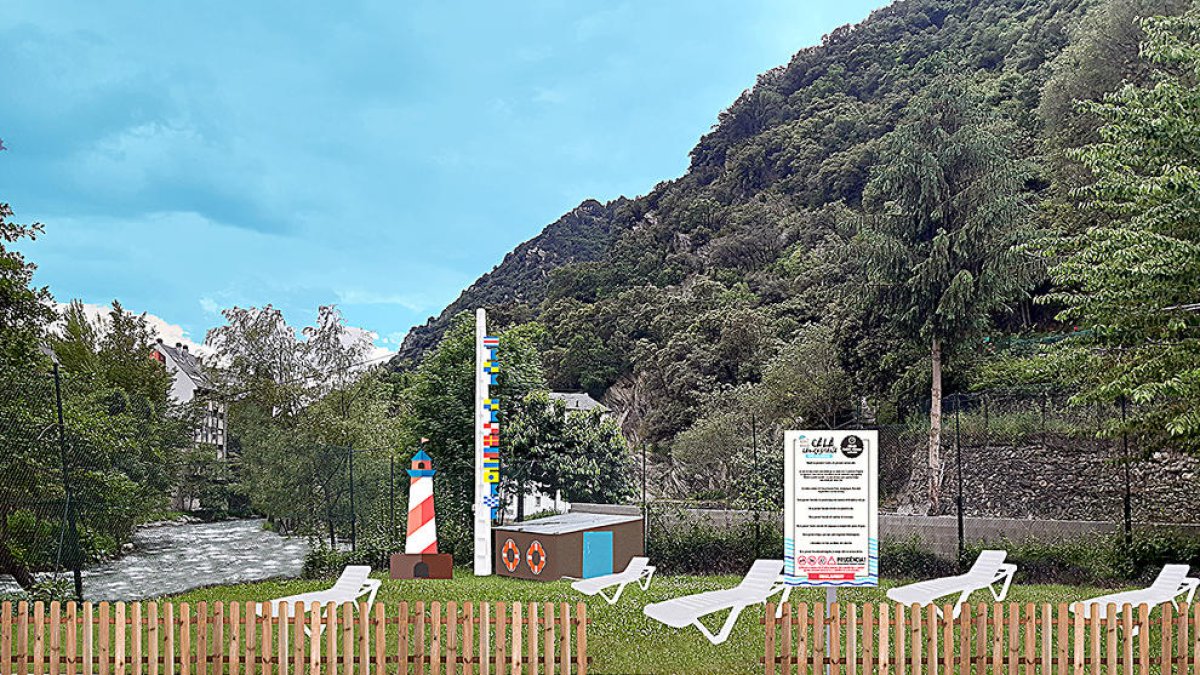 El comú lauredià tancarà la cala quan augmenti el cabal del Valira