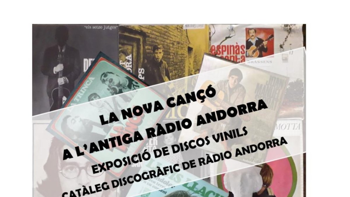 Cultura presenta virtualment l'exposició 'La Nova Cançó a través dels discos de Ràdio Andorra'