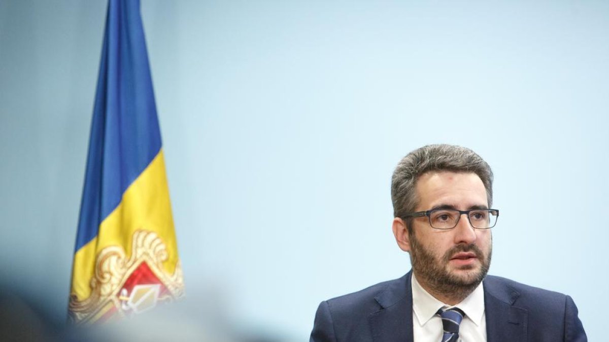 Eric Jover en la roda de premsa de dimecres passat