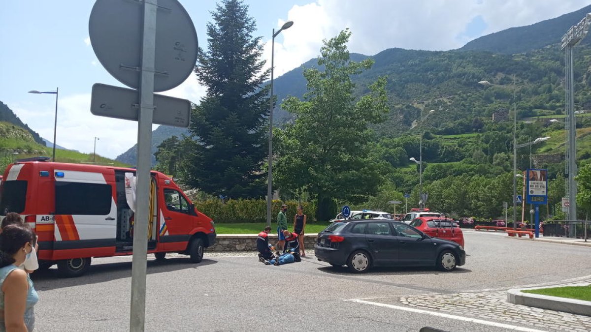 Ferit lleu un motorista en un xoc a Encamp