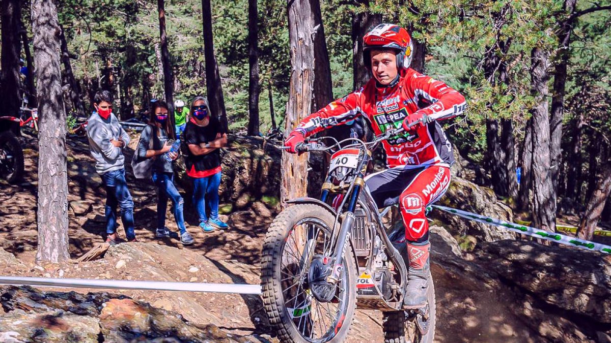 Jordi Lestang, campió d'Andorra de trial en categoria vermells