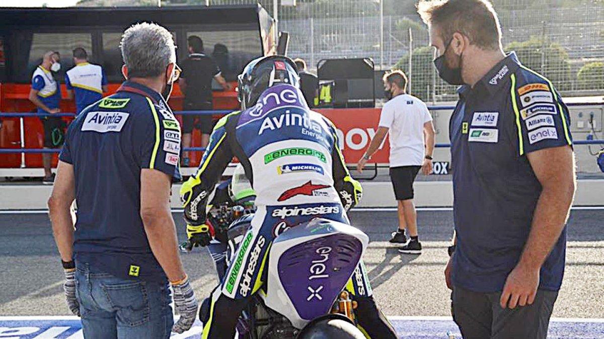 Test de Xavi Cardelús a Jerez abans del debut al Mundial de MotoE