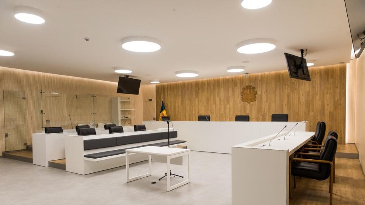 Sala de vistes de la nova seu de la justícia