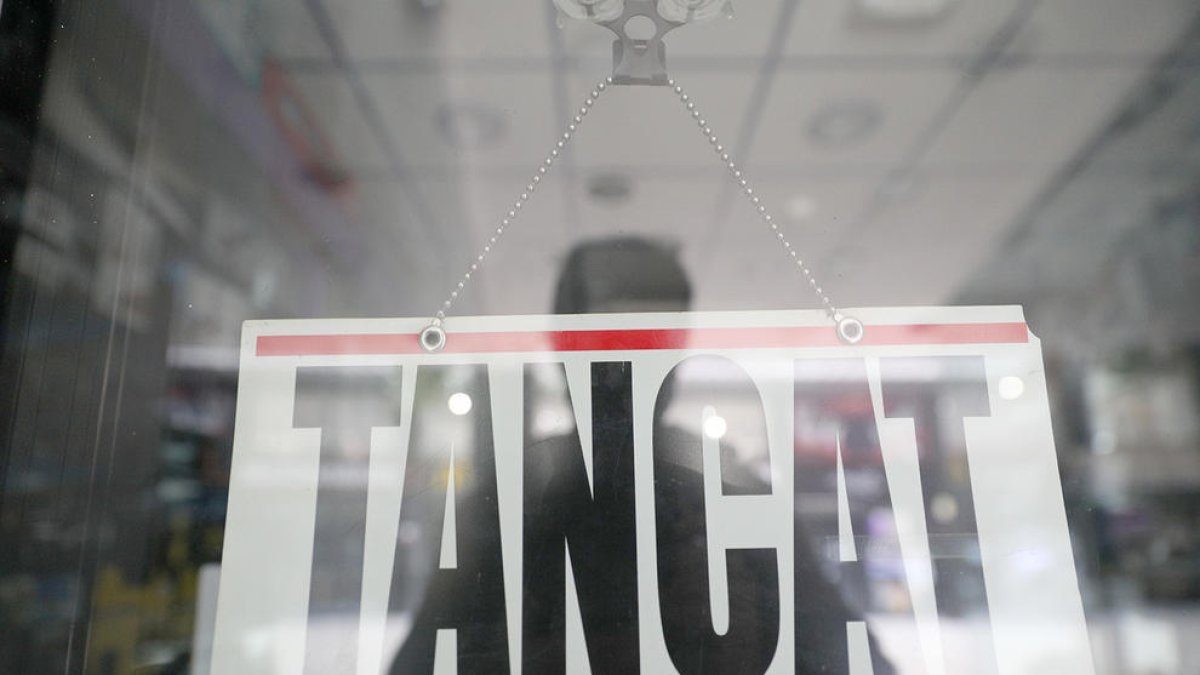 Un negoci tancat per la pandèmia