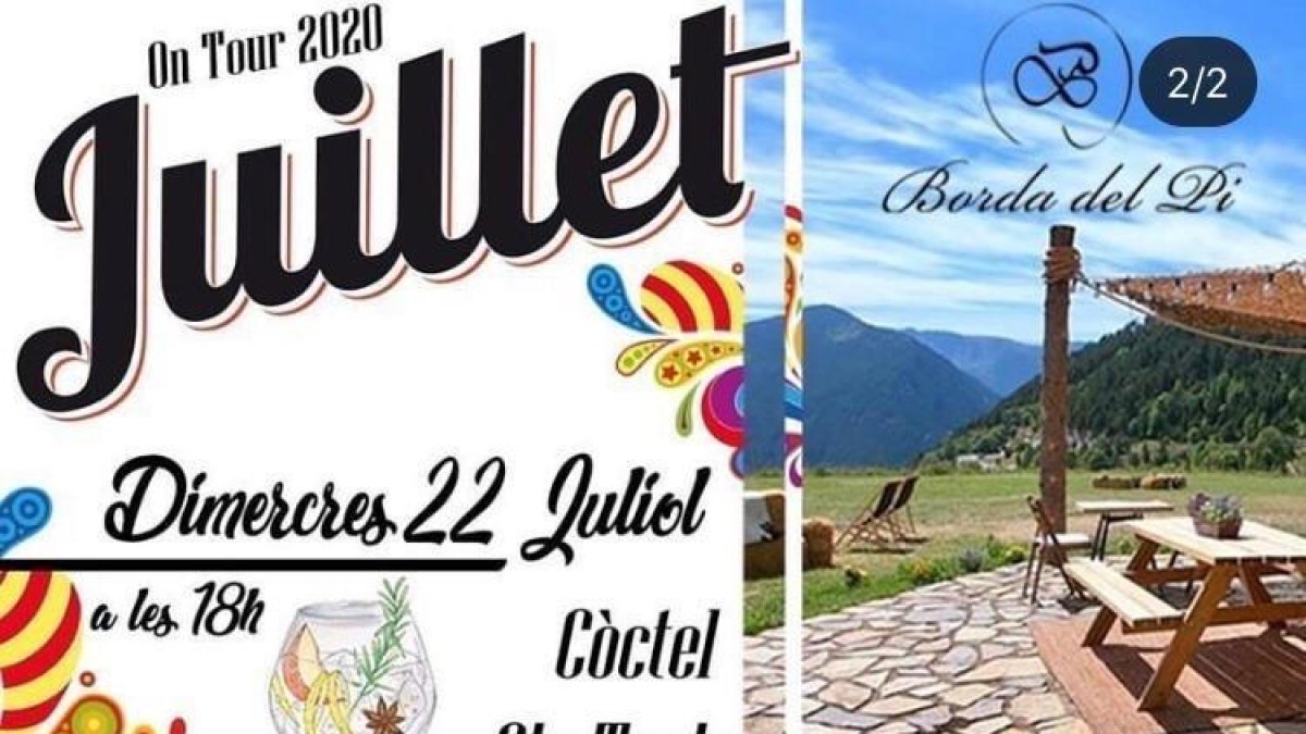 Cartell de la festa que es va celebrar ahir