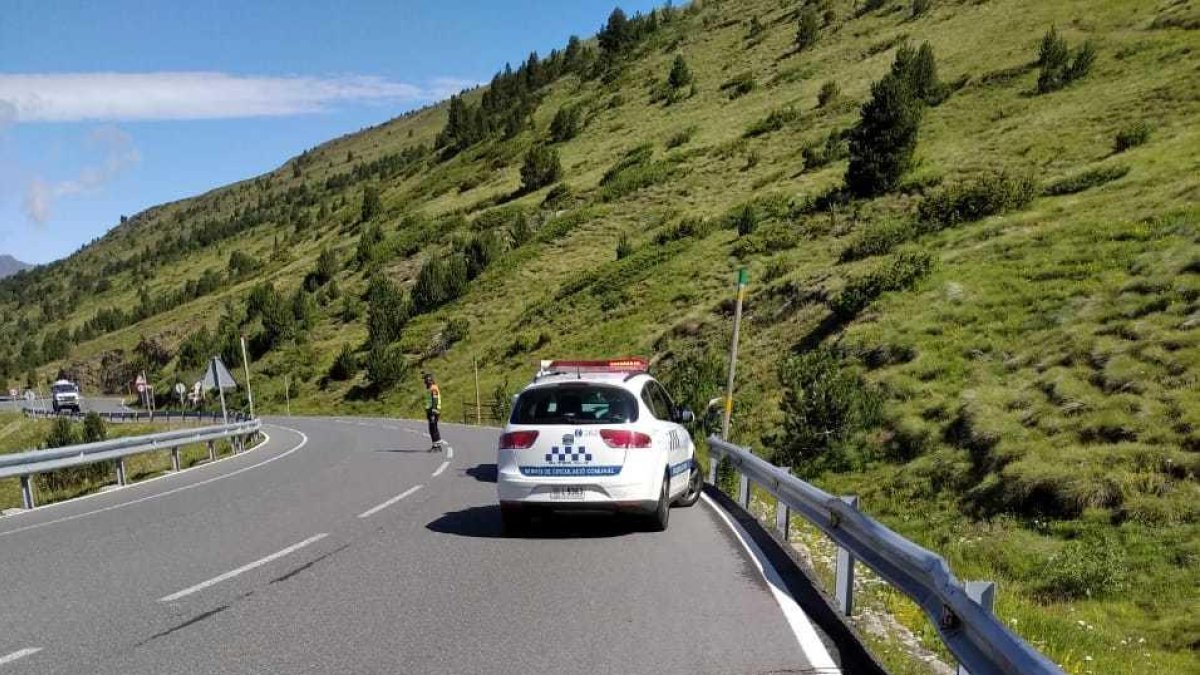 L'estat de la carretera al Cap del Port d'Envalira