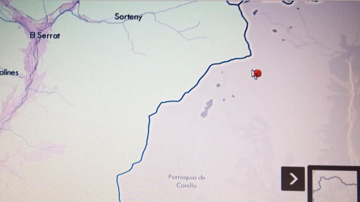 El mapa d'Ordino