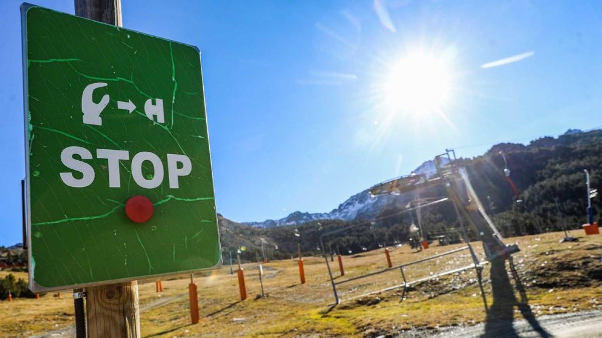 Pistes d'esquí de Grau Roig sense neu
