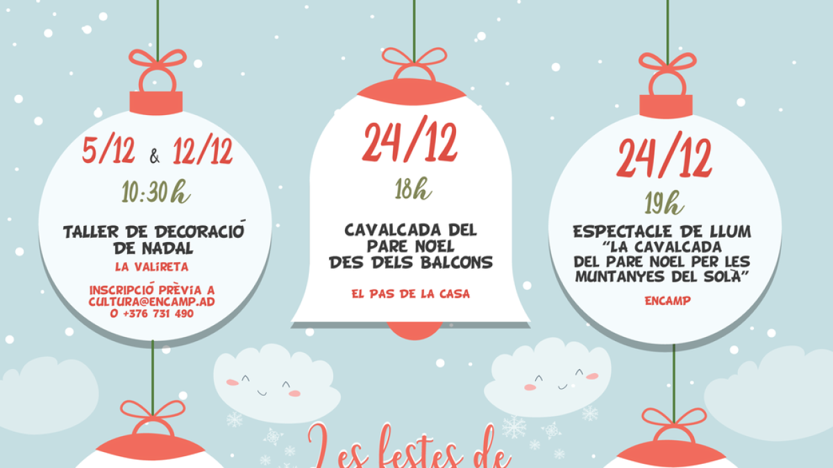 Encamp i el Pas celebraran el Nadal amb llums làser i mercats a l'aire lliure
