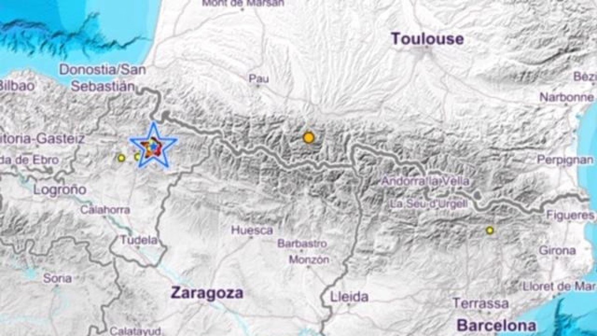 Un terratrèmol de magnitud 4,6 a Navarra es nota al país
