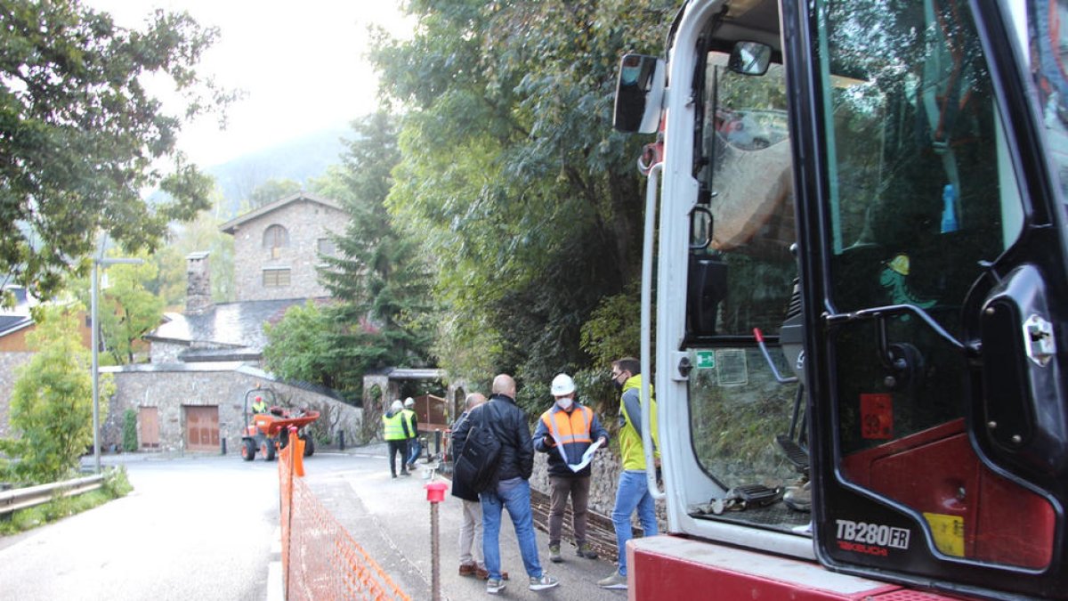Comencen les obres a la carretera del coll d'Ordino