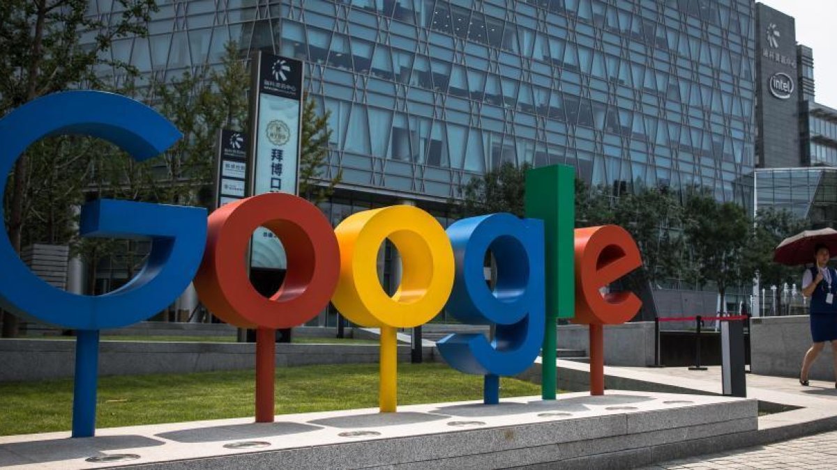 L'exterior d'una seu de Google