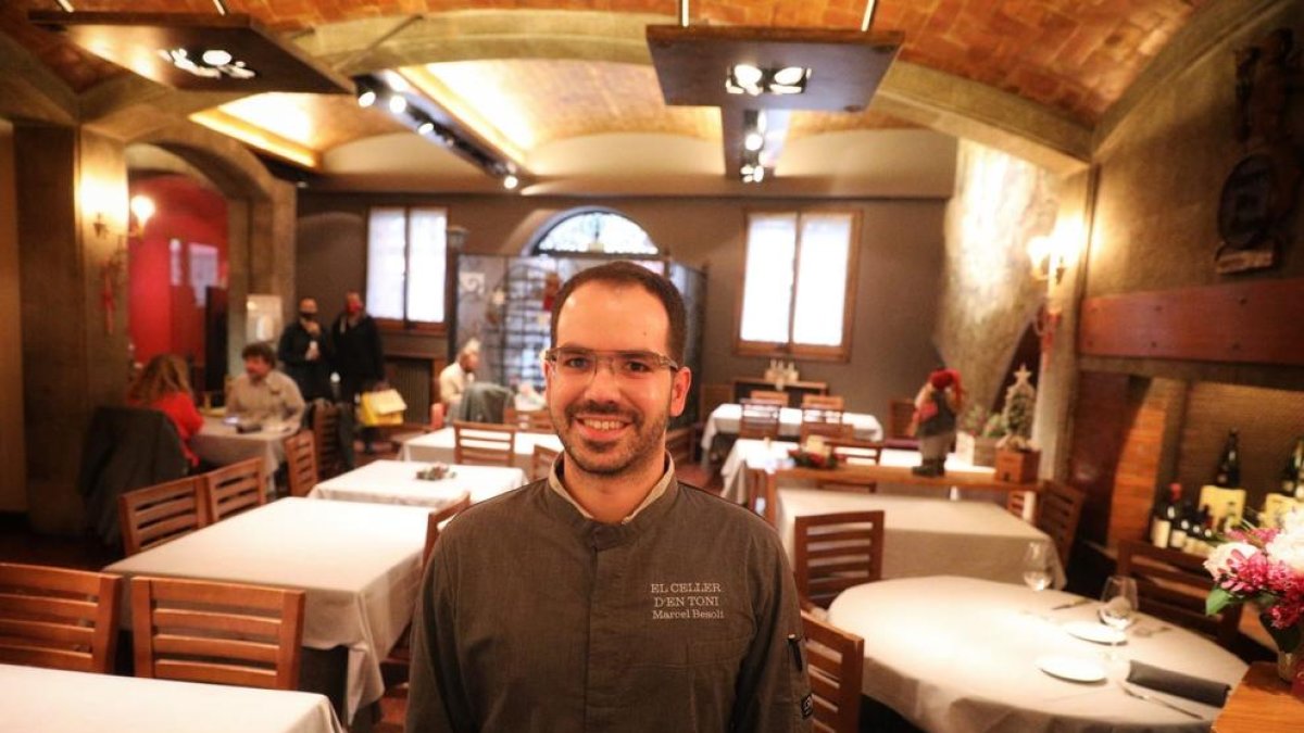 Marcel Besolí, xef d'El Celler d'en Toni, avui al restaurant