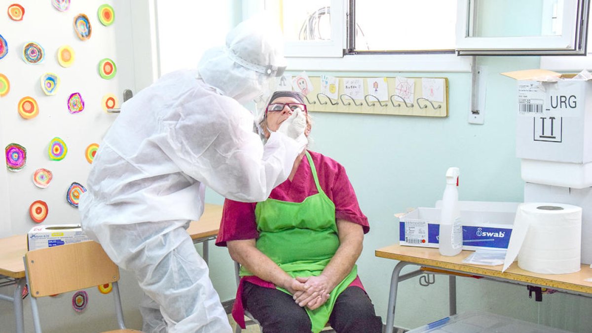 Cribratge massiu a l'escola Pau Claris de la Seu d'Urgell