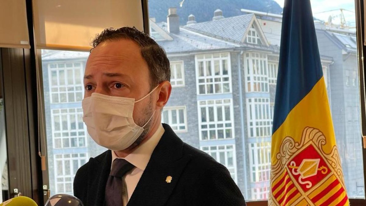 Xavier Espot parlant d'Òscar Ribas avui