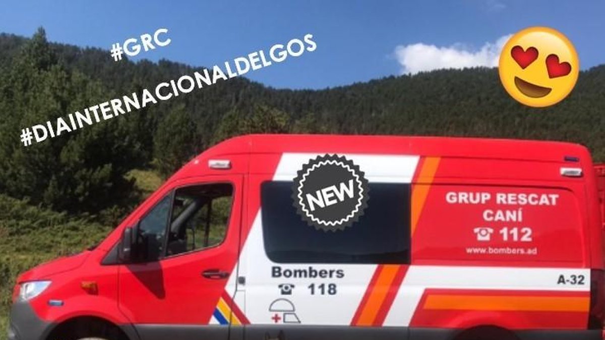 Furgó del grup de rescat caní