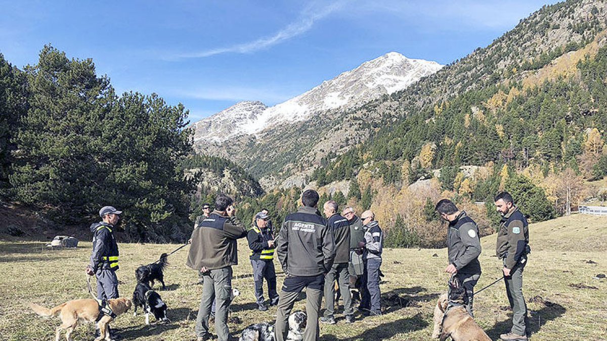 El cos de banders presenta l'equip caní