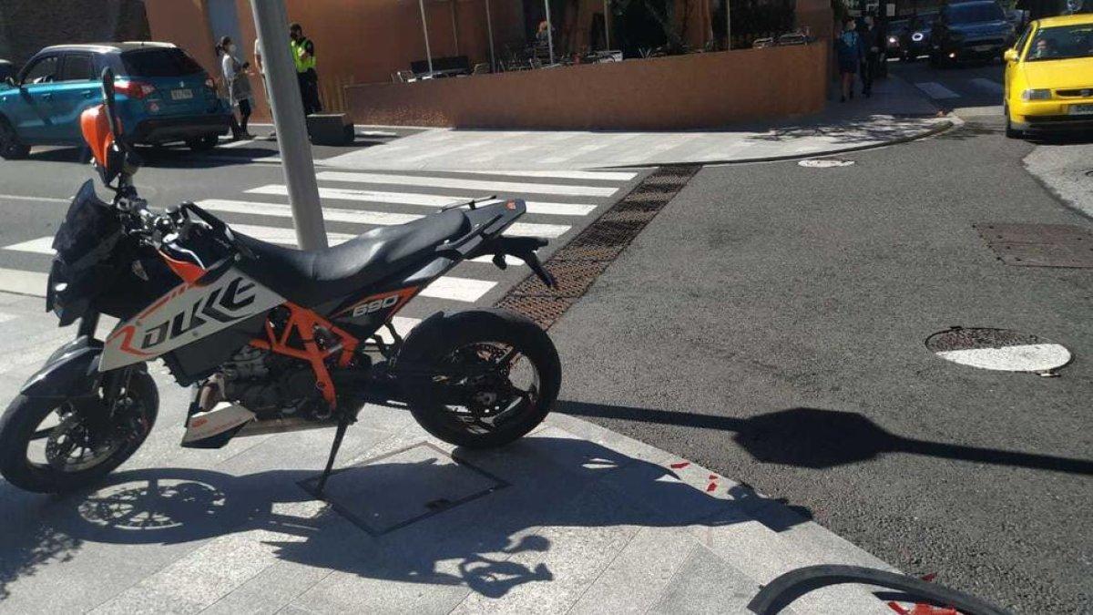 Ferit un motorista de 24 anys en un accident a la Massana