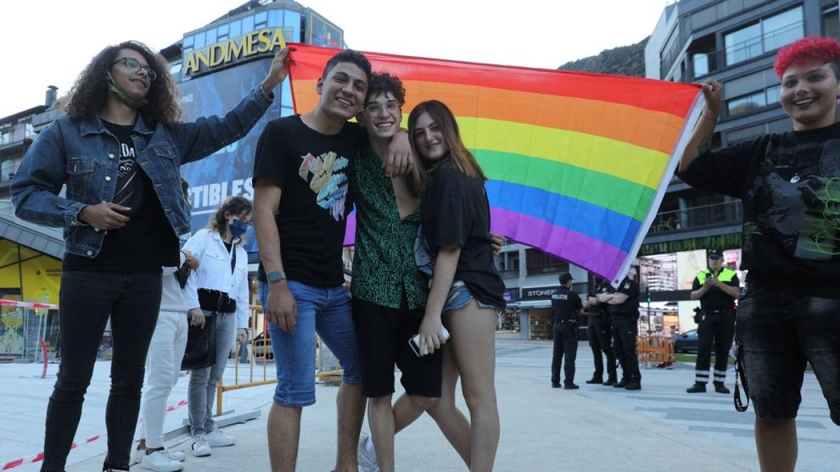 Manifestació del Dia internacional de l'orgull LGTBI+