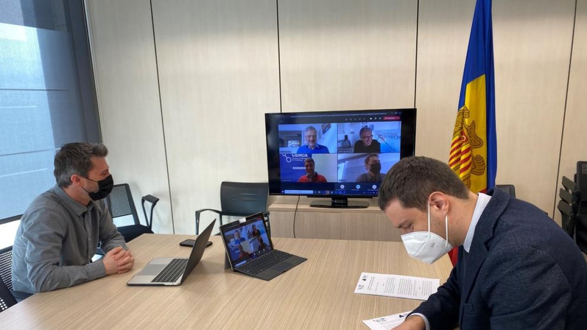 Signatura del conveni aquest matí