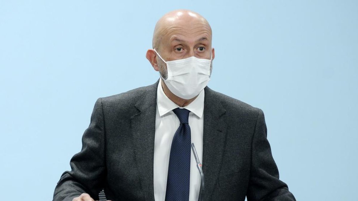 Joan Martínez Benazet durant la compareixença d'aquesta tarda