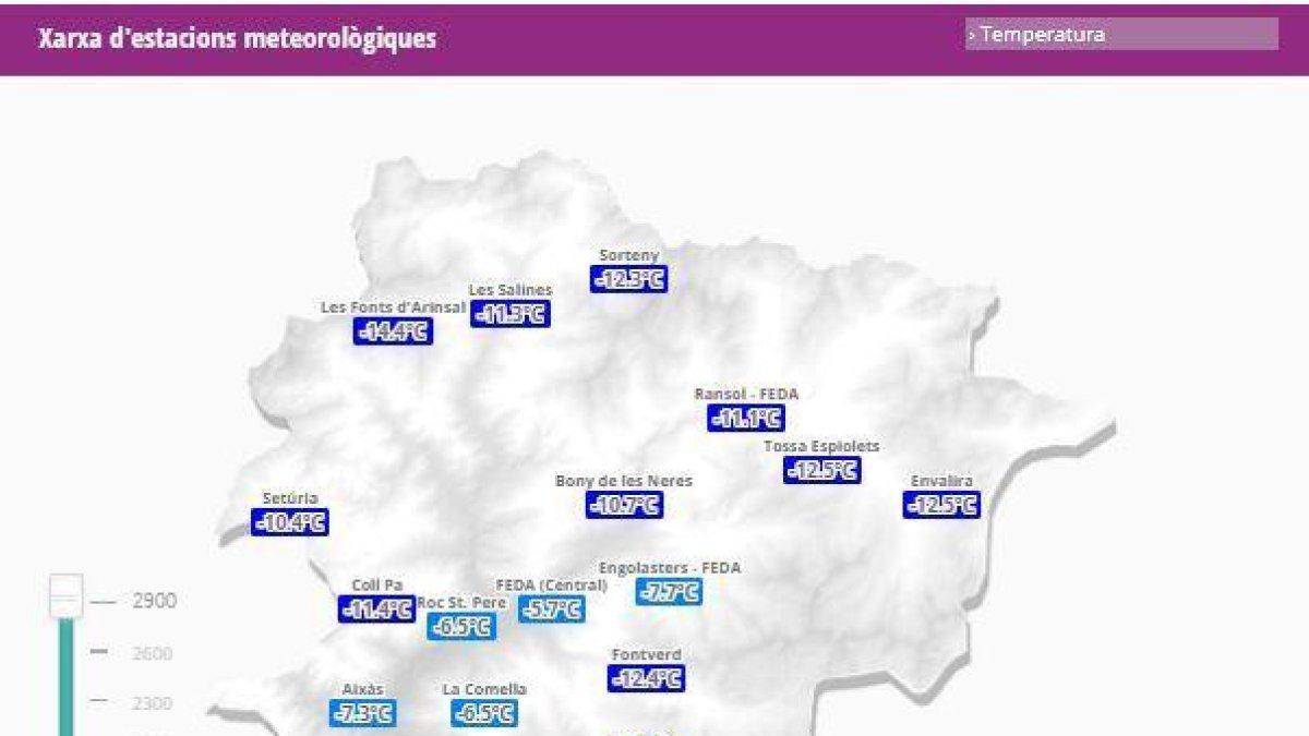 Tres anys sense assolir temperatures tan baixes