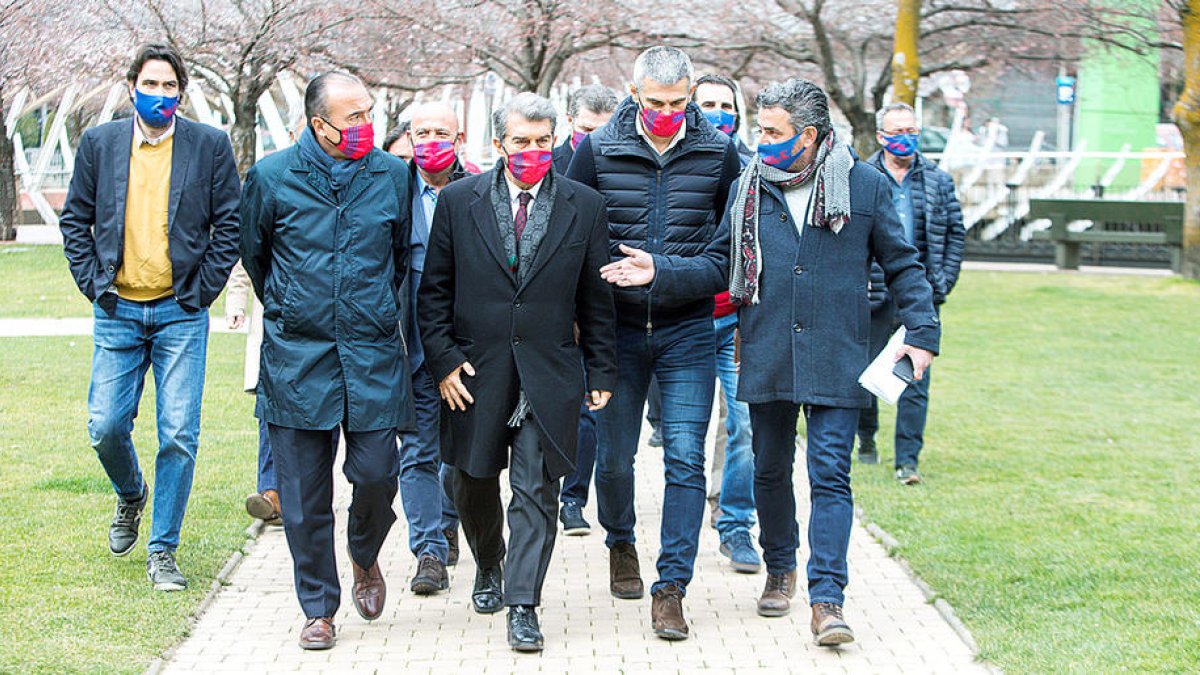 Acte de campanya de Laporta al Parc Central