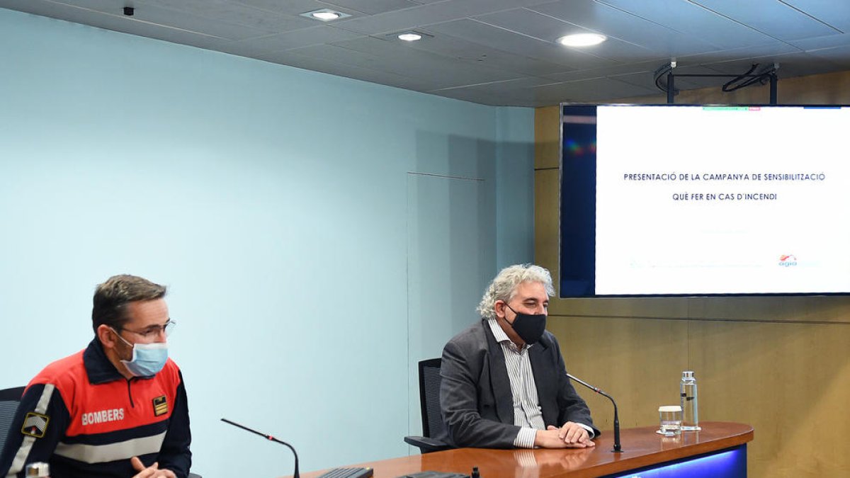 Jordi Farré i Jordi Galobardas, en la presentació de la campanya