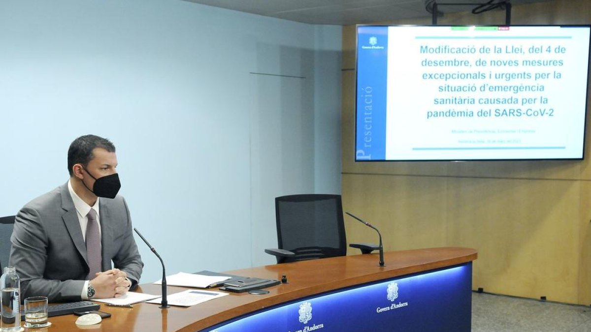El ministre Jordi Gallardo ha presentat les noves mesures per la crisi de la Covid