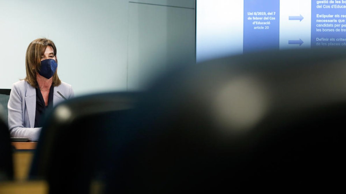 La ministra d'Educació i Ensenyament Superior, Ester Vilarrubla.