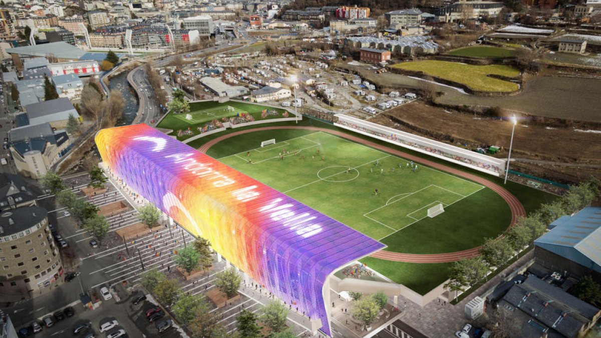 El projecte guanyador del concurs d'idees per al nou Estadi Comunal