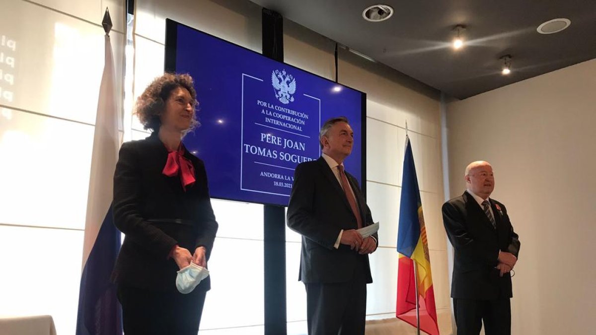 Rússia reconeix la tasca del cònsol honorari Pere Tomàs