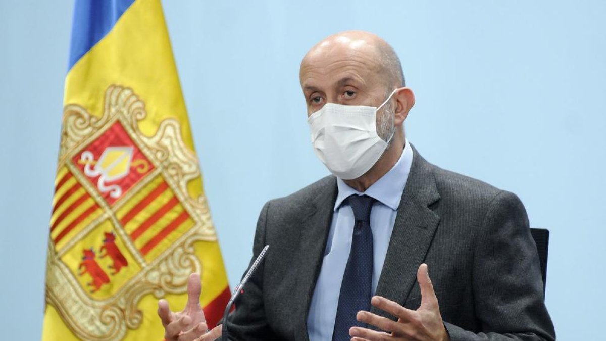Joan Martínez Benazet en la compareixença d'aquest migdia